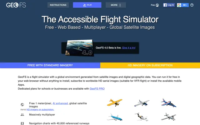 GeoFS - Free Online Flight Simulator