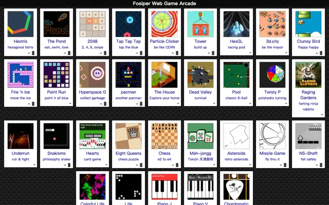 Fosiper Web Game Arcade
