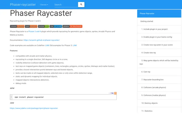 Phaser-raycaster Index