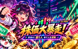 株価大暴走！ ローソク足バトル