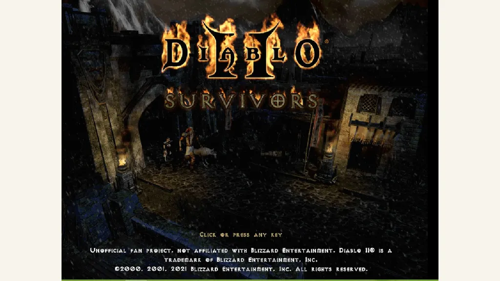 Play D2 Survivors: the free, unofficial Diablo II survivors-like