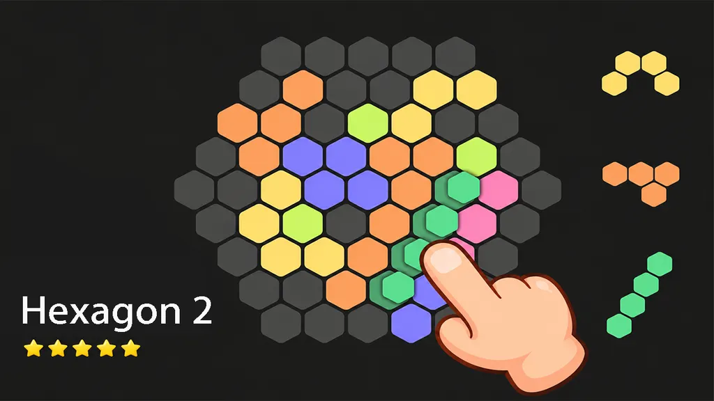 六角拼拼 (Hexagon) 免費小遊戲線上玩 | 小豬快玩